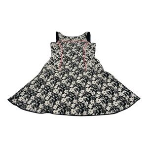 Banana Republic Black and White Sleeveless A-Line Dress